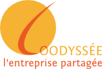 Logo de Coodyssée avec sous-titre "l'entreprise partagée"