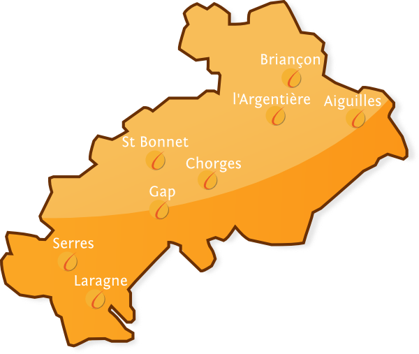 Carte des lieux de permanences de Coodyssée