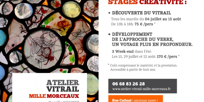 Stages créativité autour du vitrail !